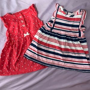 Set of Two Carter’s 9 months Dresses